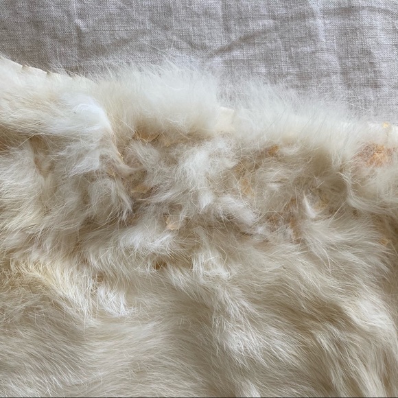 Real rabbit fur wrap / shawl - Picture 7 of 8